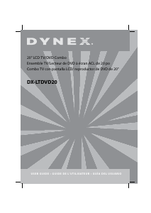 Manual de uso Dynex DX-LTDVD20 Televisor de LCD