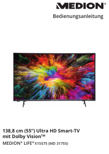 Bedienungsanleitung Medion LIFE X15575 (MD 31755) LED fernseher