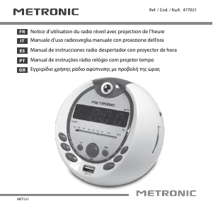 Manuale Metronic 477021 Radiosveglia