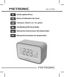 Manuale Metronic 477005 Radiosveglia