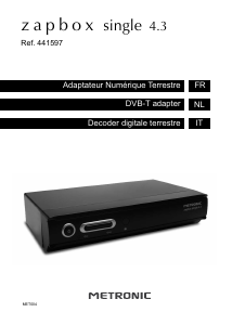 Handleiding Metronic 441597 Zapbox Single 4.3 Digitale ontvanger