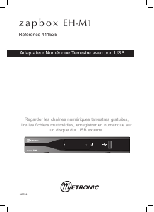 Mode d’emploi Metronic 441535 Zapbox EH-M1 Récepteur numérique