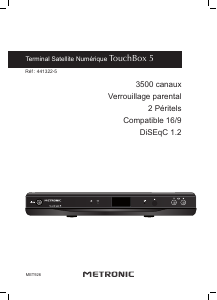 Bruksanvisning Metronic 441322-5 TouchBox 5 Digitalmottagare