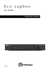 Bruksanvisning Metronic 441802 Eco Zapbox Digitalmottagare