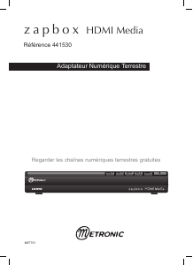 Mode d’emploi Metronic 441530 Zapbox HDMI Media Récepteur numérique