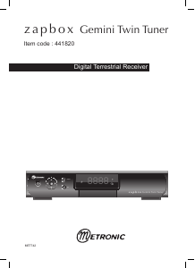 Bruksanvisning Metronic 441820 Zapbox Gemini Twin Tuner Digitalmottagare