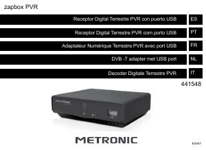 Manual Metronic 441548 Receptor digital