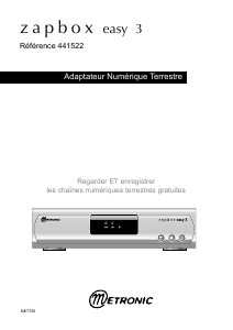 Mode d’emploi Metronic 441522 Zapbox Easy 3 Récepteur numérique