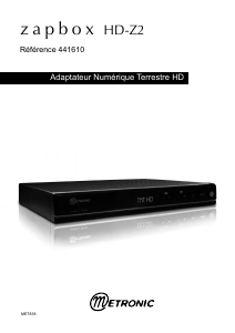 Mode d’emploi Metronic 441610 Zapbox HD-Z2 Récepteur numérique