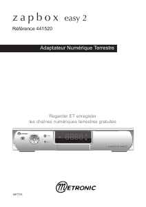 Mode d’emploi Metronic 441520 Zapbox Easy 2 Récepteur numérique