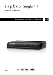 Mode d’emploi Metronic 441598 Zapbox Single 4.4 Récepteur numérique