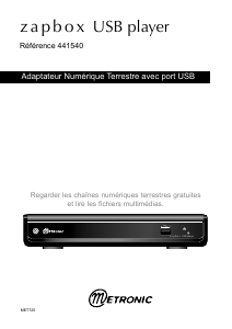 Mode d’emploi Metronic 441540 Zapbox USB Récepteur numérique