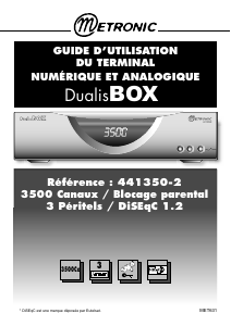Bruksanvisning Metronic 441350-2 DualisBox Digitalmottagare