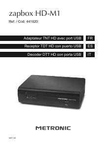 Mode d’emploi Metronic 441620 Zapbox HD-M1 Récepteur numérique