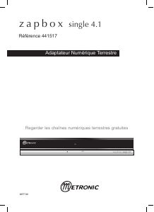 Mode d’emploi Metronic 441517 Zapbox Single 4.1 Récepteur numérique