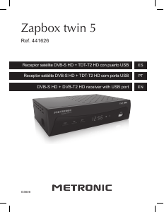 Manual Metronic 441626 Zapbox Twin 5 Receptor digital