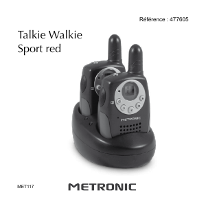 Mode d’emploi Metronic 477605 Sport Talkie-walkie