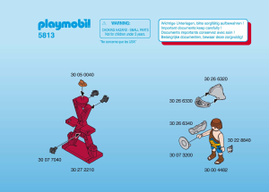 Manuale Playmobil set 5813 Romans Gladiator con leone