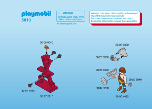 Manual Playmobil set 5813 Romans Gladiator with lion