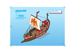 Manual Playmobil set 7512 Romans Galeră