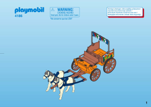 Mode d’emploi Playmobil set 4186 Riding Stables Famille et calèche