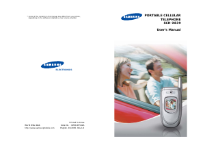 Bruksanvisning Samsung SCH-X839 Mobiltelefon