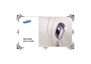 Handleiding Samsung SGH-E568 Mobiele telefoon
