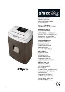 Manuale HSM Shredstar X8pro Distruggidocumenti