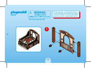 Manual de uso Playmobil set 5518 Riding Stables Caballo de paseo con establo