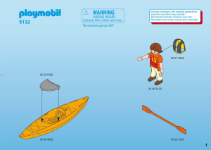 Manual Playmobil set 5132 Harbour Kayaker