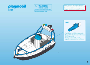 Manual de uso Playmobil set 5263 Harbour Lancha de vigilancia