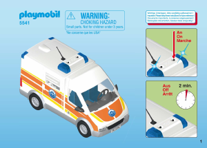 Manuale Playmobil set 5541 Harbour Ambulanza della guardia
