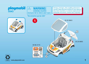 Manual de uso Playmobil set 5543 Harbour Vehículo de emergencia