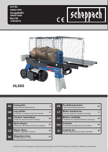 Bedienungsanleitung Scheppach HL660 Holzspalter