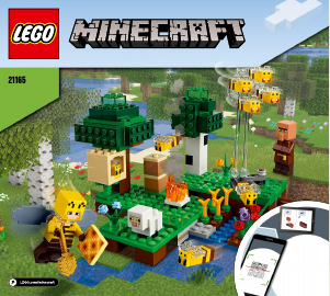 Handleiding Lego set 21165 Minecraft De bijenhouderij