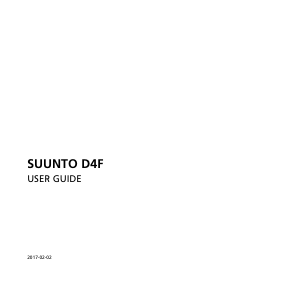 Handleiding Suunto D4F Duikcomputer