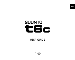 Handleiding Suunto T6c Sporthorloge