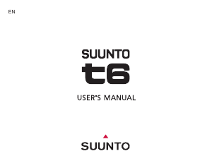 Handleiding Suunto T6 Sporthorloge