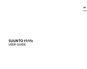 Bruksanvisning Suunto T1c Sportklocka
