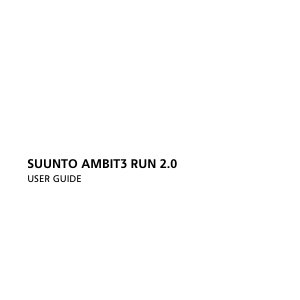 Manual Suunto Ambit3 Run 2.0 Sports Watch