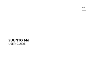 Bruksanvisning Suunto T4d Sportklocka