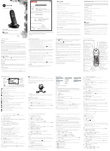 Manual de uso Motorola C1001LB+ Teléfono inalámbrico