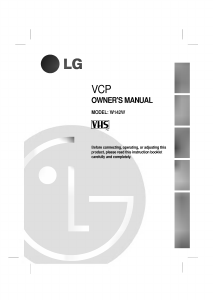 Manual LG W142W Video recorder