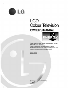 Bruksanvisning LG RZ-23LZ41 LCD TV