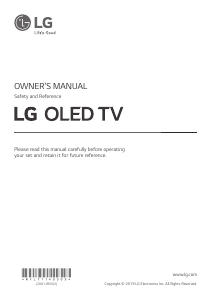 Handleiding LG OLED65B97LA OLED televisie