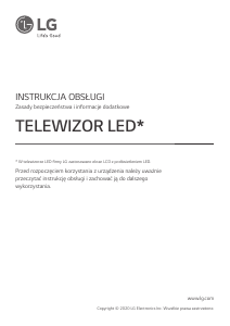 Instrukcja LG 55UN74003LB Telewizor LED