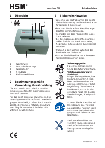 Bedienungsanleitung HSM Nanoshred 726 Aktenvernichter