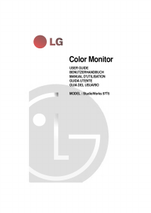 Manual LG StudioWorks 57T5 Monitor