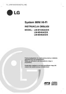 Instrukcja LG LM-M540D Zestaw stereo