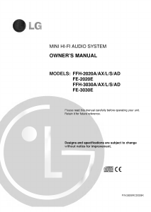 Manual LG FFH-2020AD Stereo-set
